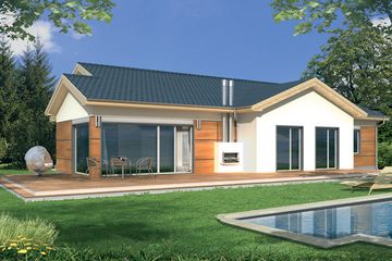  Projekt domu AGATKA (WRD1610) - projekt domu parterowego - Zdjęcie 2