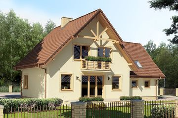  Projekt domu Wezyr II 2G (BSB1028) - projekt domu parterowego z poddaszem - Zdjęcie 2