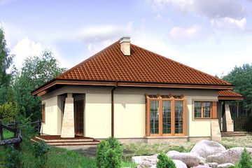  Projekt domu Gucio II (BSB1029) - projekt domu parterowego z poddaszem - Zdjęcie 2