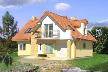  Projekt domu Balbina (BSB1030) - projekt domu parterowego z poddaszem - Zdjęcie 2