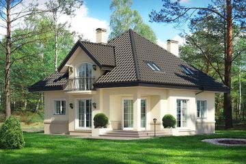  Projekt domu Opałek (BSB1031) - projekt domu parterowego z poddaszem - Zdjęcie 2