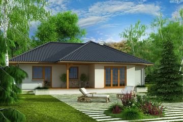  Projekt domu Domek Sosnowy+G (008 MR) (SLF1019) - projekt domu parterowego - Zdjęcie 2