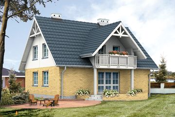  Projekt domu Eko (BSA1066) - projekt domu parterowego z poddaszem - Zdjęcie 2