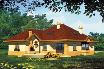  Projekt domu Arjuna II (WRH1048) - projekt domu parterowego - Zdjęcie 2