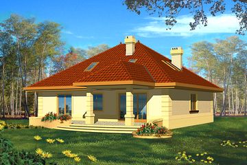  Projekt domu Plejada 2P (WRH1050) - projekt domu parterowego z poddaszem - Zdjęcie 2