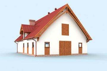  Projekt stajni S49 Stajnia dla koni - 6 boksów (SLN1745) - projekt stajni parterowego - Zdjęcie 2