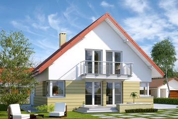  Projekt domu Meteor 3 NF40 (BSA1941) - projekt domu parterowego z poddaszem - Zdjęcie 2