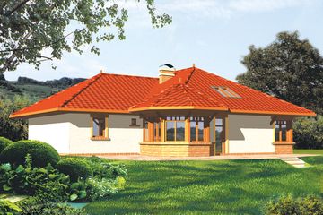  Projekt domu Weronika (WRC2402) - projekt domu parterowego - Zdjęcie 2