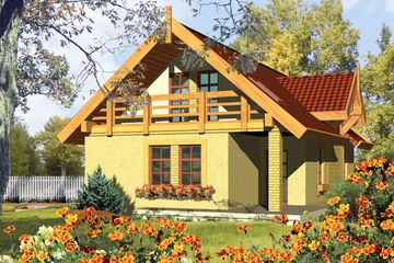  Projekt domu Kaja (WRC2404) - projekt domu parterowego z poddaszem - Zdjęcie 2