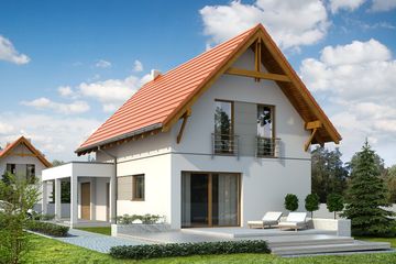  Projekt domu Zeo NF40 (BSA1952) - projekt domu parterowego z poddaszem - Zdjęcie 2