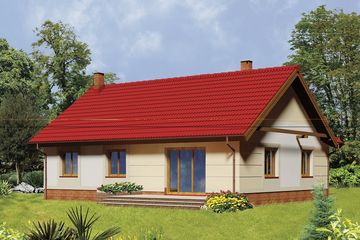  Projekt domu Bella (WOE1004) - projekt domu parterowego - Zdjęcie 2