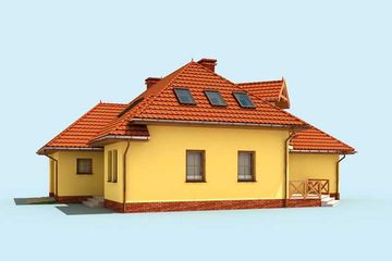  Projekt domu Pasadena (SLN1302) - projekt domu parterowego z poddaszem - Zdjęcie 2