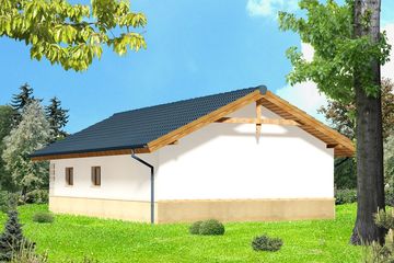  Projekt garażu ARP01 (WOE1049) - projekt garażu parterowego - Zdjęcie 2