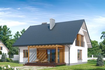  Projekt domu Indygo (BSA1592) - projekt domu parterowego z poddaszem - Zdjęcie 2