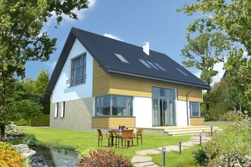  Projekt domu Lucerna DCP237 (WOB1104) - projekt domu parterowego z poddaszem - Zdjęcie 2