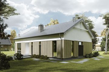  Projekt domu Domo 10 C (WAR1024) - projekt domu parterowego - Zdjęcie 2