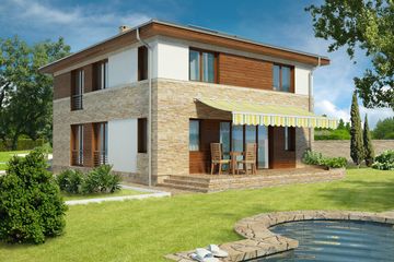  Projekt domu Siena DCP213a (WOB1106) - projekt domu z pełnym piętrem - Zdjęcie 2