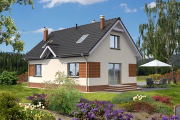  Projekt domu Pula LMP228 (WRB1373) - projekt domu parterowego z poddaszem - Zdjęcie 2