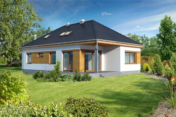  Projekt domu Ancona DCP283 (WOB1501) - projekt domu parterowego z poddaszem - Zdjęcie 2