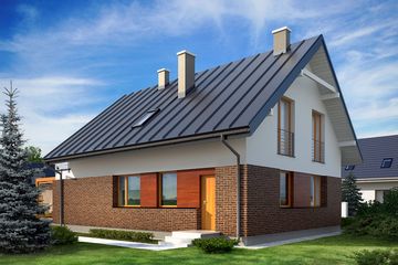  Projekt domu Ares (BSE1027) - projekt domu parterowego z poddaszem - Zdjęcie 2