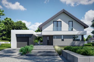  Projekt domu HomeKoncept 03 (KRX1003) - projekt domu parterowego z poddaszem - Zdjęcie 2