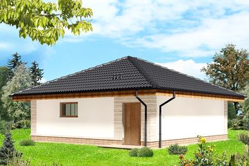  Projekt garażu ARP05 (WOE1053) - projekt garażu parterowego - Zdjęcie 2