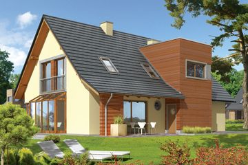  Projekt domu Hugo G2 (WRC1829) - projekt domu parterowego z poddaszem - Zdjęcie 2