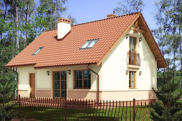  Projekt domu Rusałka (BSB1072) - projekt domu parterowego z poddaszem - Zdjęcie 2