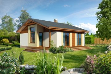  Projekt domu Bibione LMB78 (WRB1482) - projekt domu parterowego - Zdjęcie 2