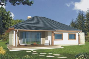  Projekt domu Antek 3B garaż (WRD1518) - projekt domu parterowego - Zdjęcie 2