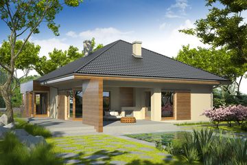  Projekt domu Margaret G2 (WRC1862) - projekt domu parterowego - Zdjęcie 2