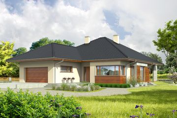  Projekt domu Megan G2 (WRC1864) - projekt domu parterowego - Zdjęcie 2