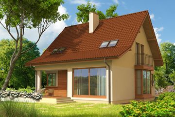  Projekt domu Mona (WRC1865) - projekt domu parterowego z poddaszem - Zdjęcie 2