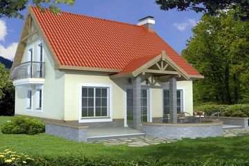  Projekt domu Inka B 2-garaże (WRD1613) - projekt domu parterowego z poddaszem - Zdjęcie 2