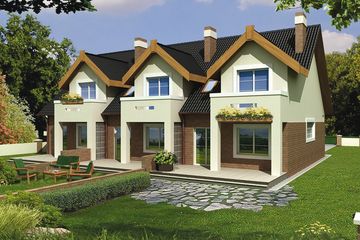  Projekt domu Fiona C P (WRD1475) - projekt domu parterowego z poddaszem - Zdjęcie 2