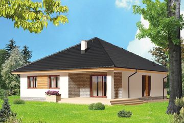  Projekt domu Lupin paliwo stałe (WOE1047) - projekt domu parterowego - Zdjęcie 2