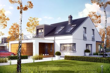  Projekt domu Edgar II G2 energo (WRC2418) - projekt domu parterowego z poddaszem - Zdjęcie 2