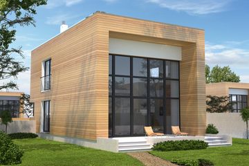 Projekt domu Delft DCP294 - z pełnym piętrem dom o powierzchni 104,42 m², dach płaski - ujęcie 2