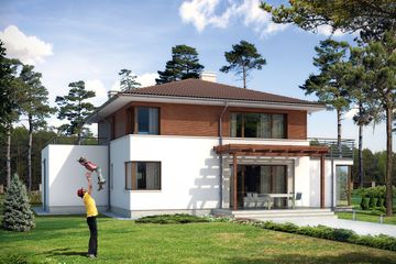  Projekt domu Andromeda (BSA1579) - projekt domu z pełnym piętrem - Zdjęcie 2