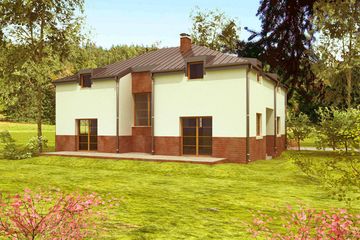  Projekt domu Quad (WAF1003) - projekt domu parterowego z poddaszem - Zdjęcie 2