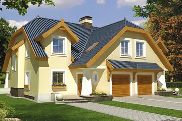  Projekt domu Sławek 2A 2-lokalowy (WRD1484) - projekt domu parterowego z poddaszem - Zdjęcie 2