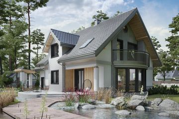  Projekt domu Heliodor As G1 (1403) (KRD2560) - projekt domu parterowego z poddaszem - Zdjęcie 3