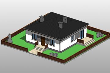  Projekt domu Quadro Mini (OLB1001) - projekt domu parterowego - Zdjęcie 2