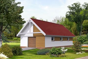  Projekt garażu G39 (WRB1495) - projekt garażu parterowego - Zdjęcie 2