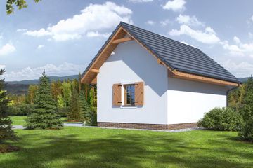  Projekt budynku gospodarczego bg-1 (KRP1553) - projekt budynku parterowego - Zdjęcie 2