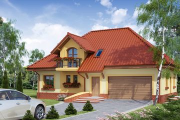  Projekt domu Adonis G2 (WRW1040) - projekt domu parterowego z poddaszem - Zdjęcie 2