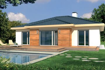  Projekt domu Milenka A garaż (WRD1620) - projekt domu parterowego - Zdjęcie 2