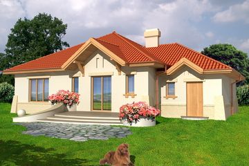  Projekt domu Horyzoncik B garaż Teriva (WRD1346) - projekt domu parterowego - Zdjęcie 2