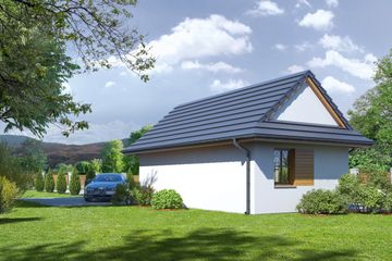  Projekt garażu g 1 (08) (KRP1564) - projekt garażu parterowego - Zdjęcie 2