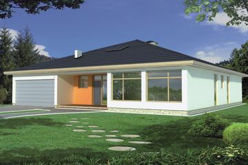  Projekt domu Aloes 2A 2-garaże (WRD1559) - projekt domu parterowego - Zdjęcie 2